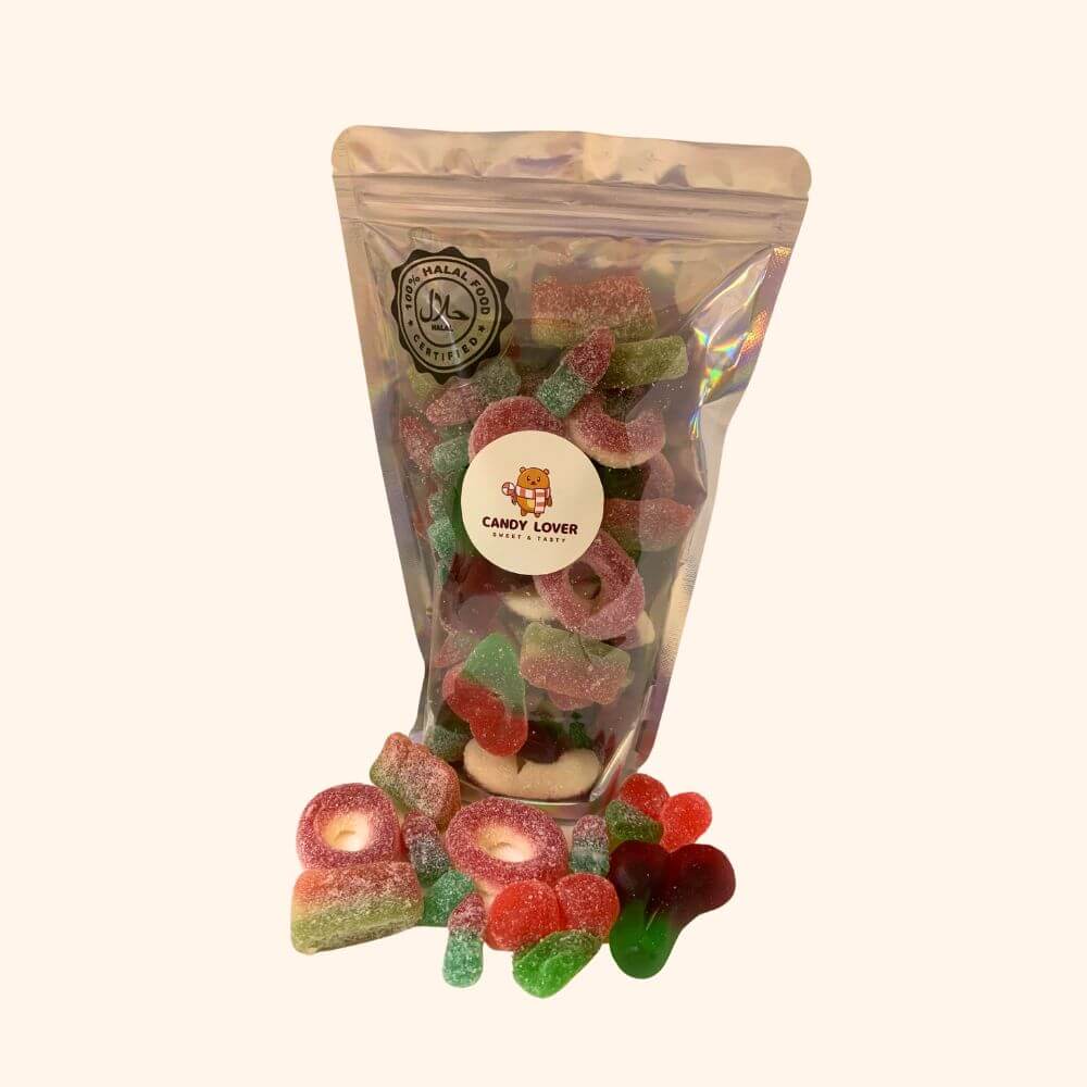 Halal Fizzy Cherry Melon Mix